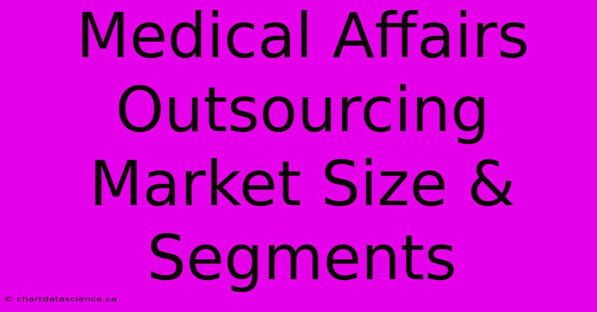 Medical Affairs Outsourcing Market Size & Segments