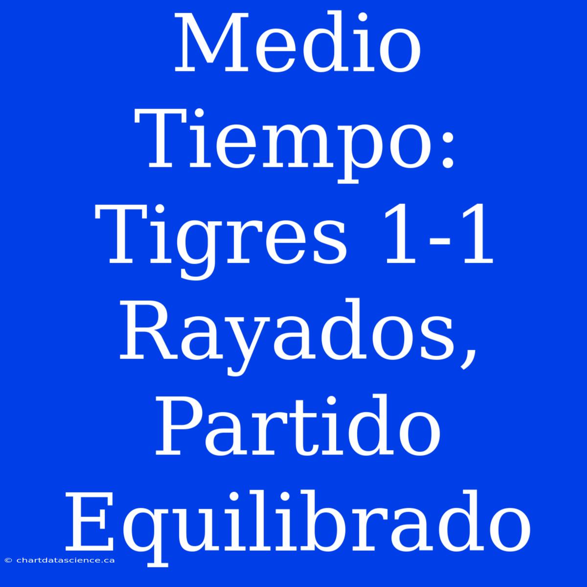 Medio Tiempo: Tigres 1-1 Rayados, Partido Equilibrado