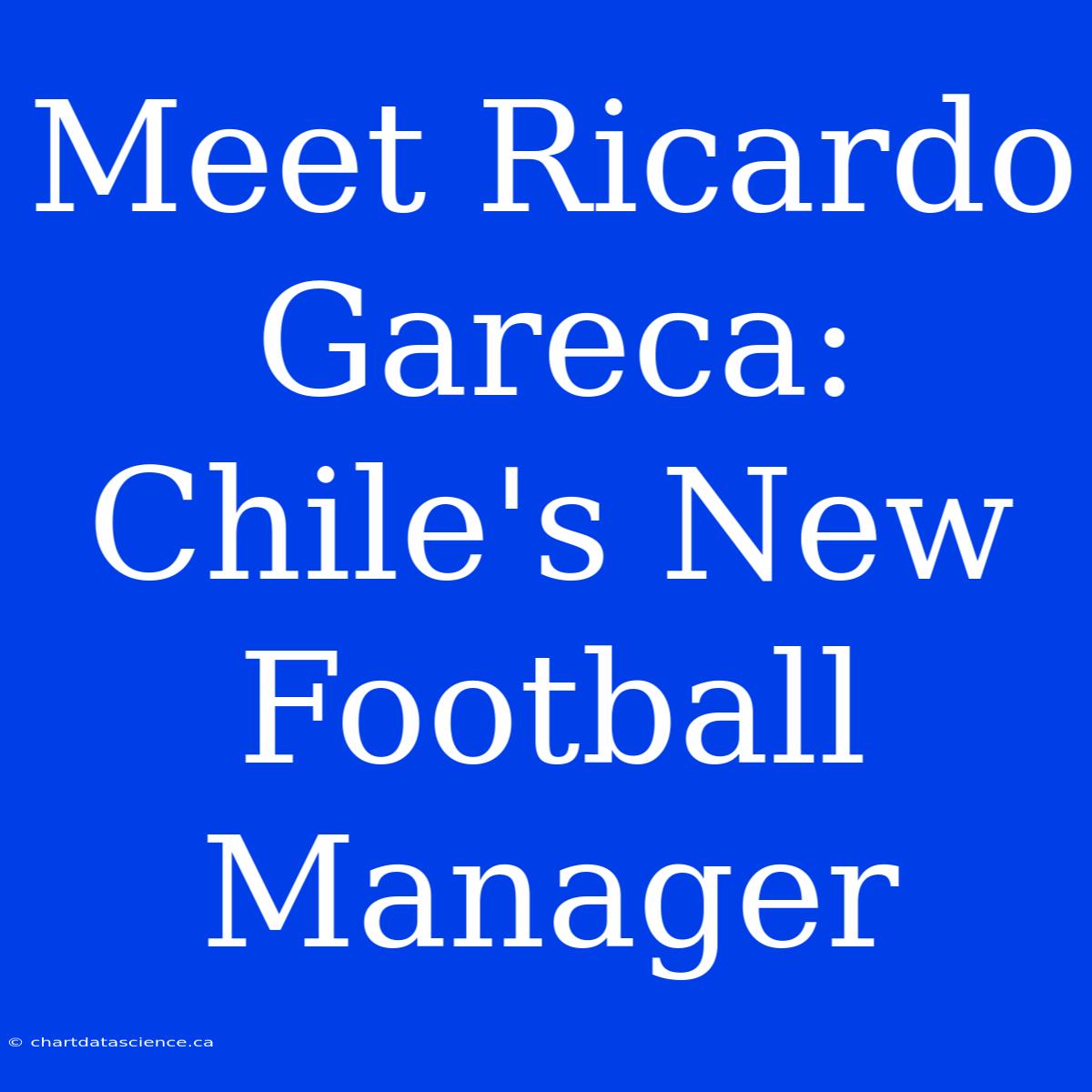 Meet Ricardo Gareca: Chile's New Football Manager