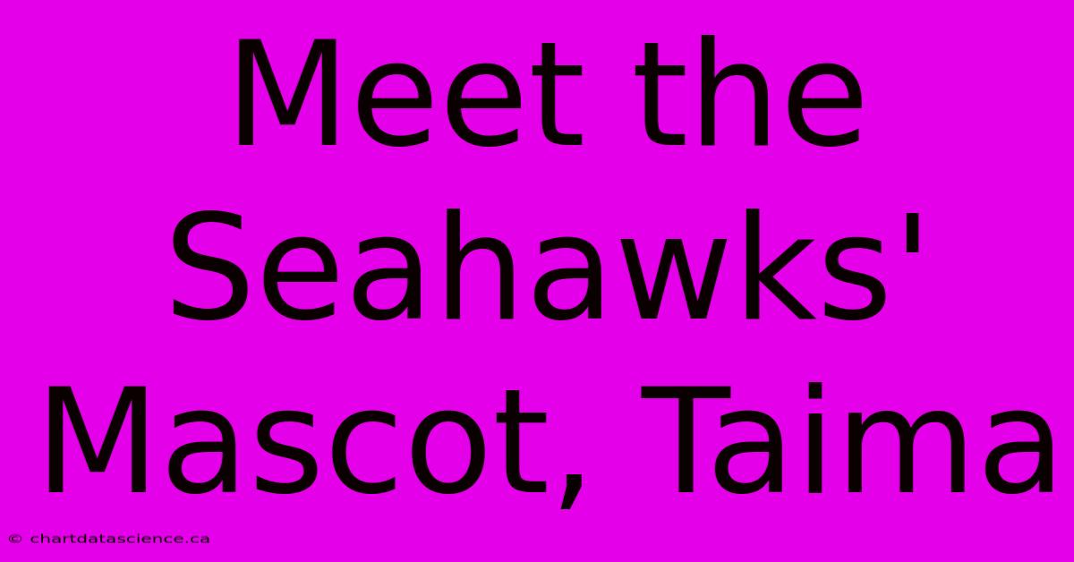 Meet The Seahawks' Mascot, Taima