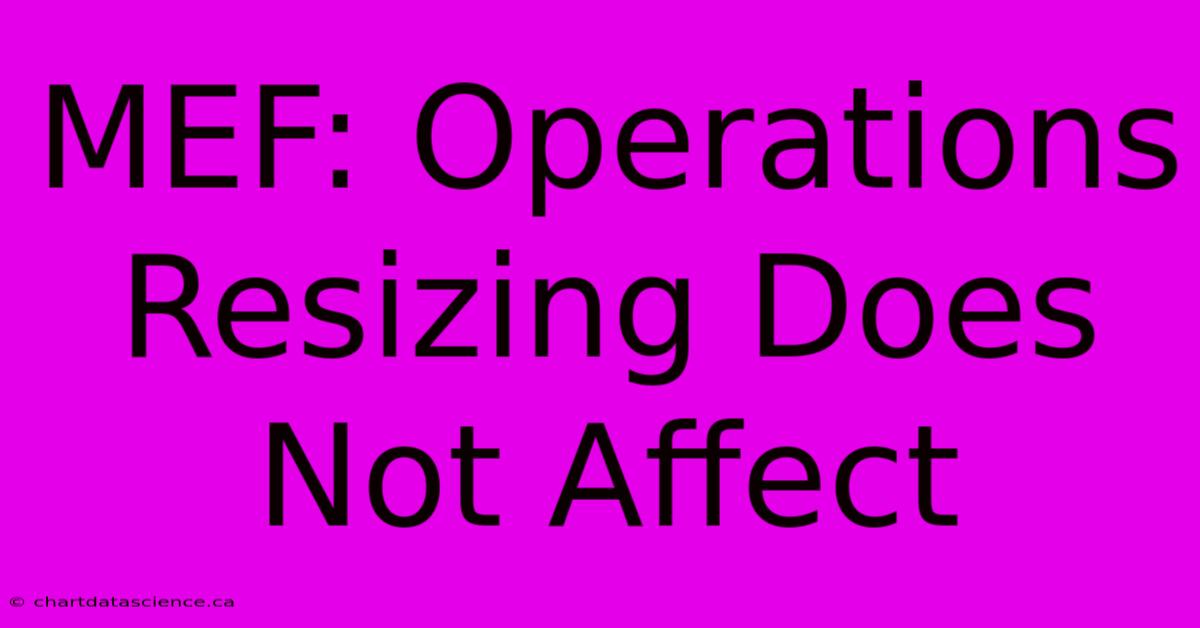 MEF: Operations Resizing Does Not Affect 