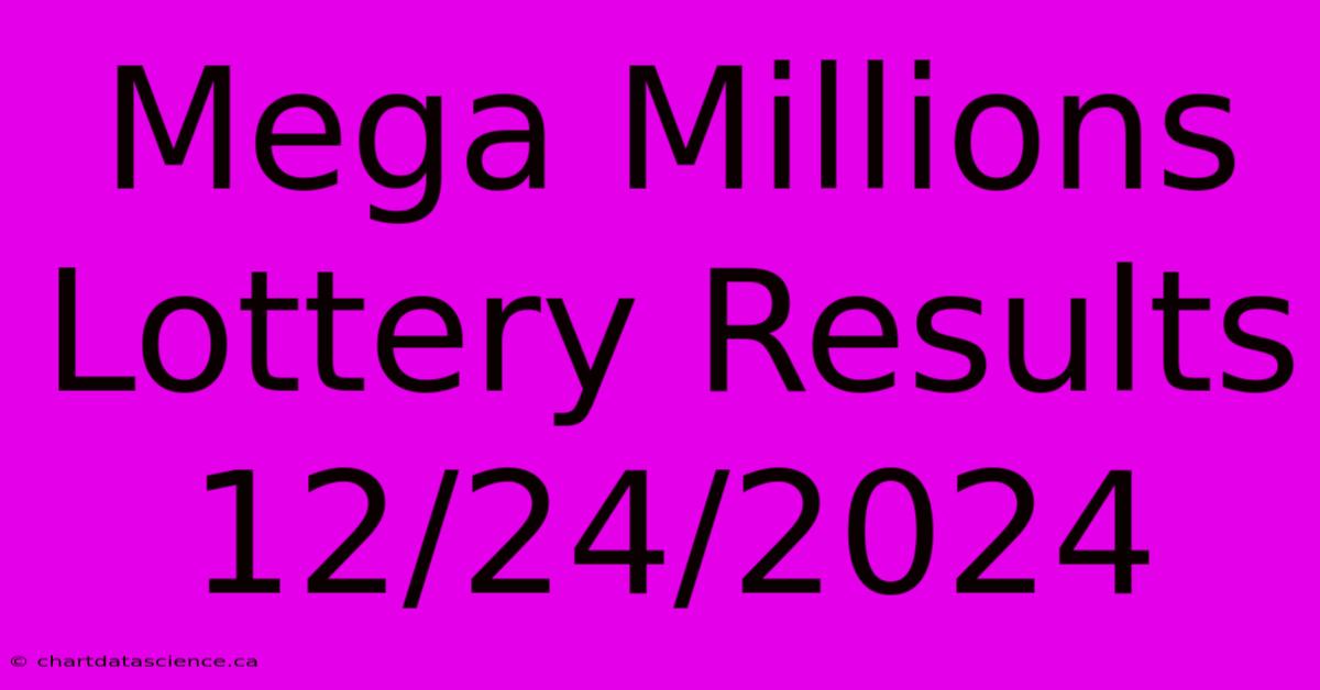 Mega Millions Lottery Results 12/24/2024