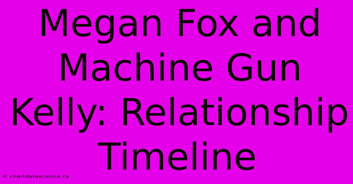 Megan Fox And Machine Gun Kelly: Relationship Timeline