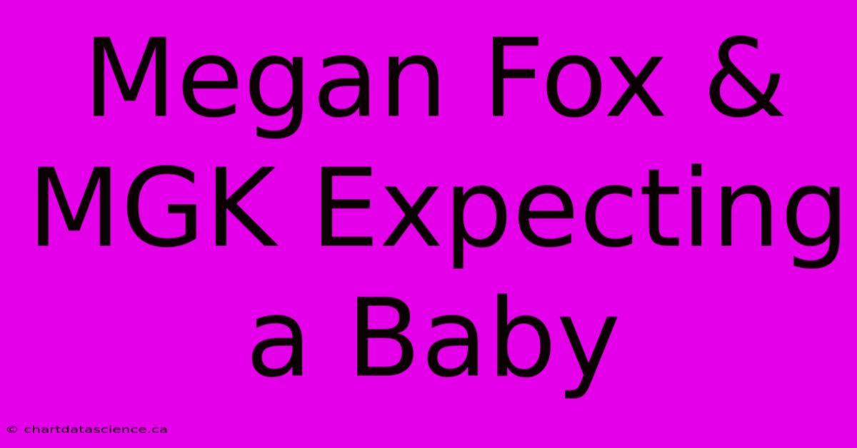 Megan Fox & MGK Expecting A Baby 