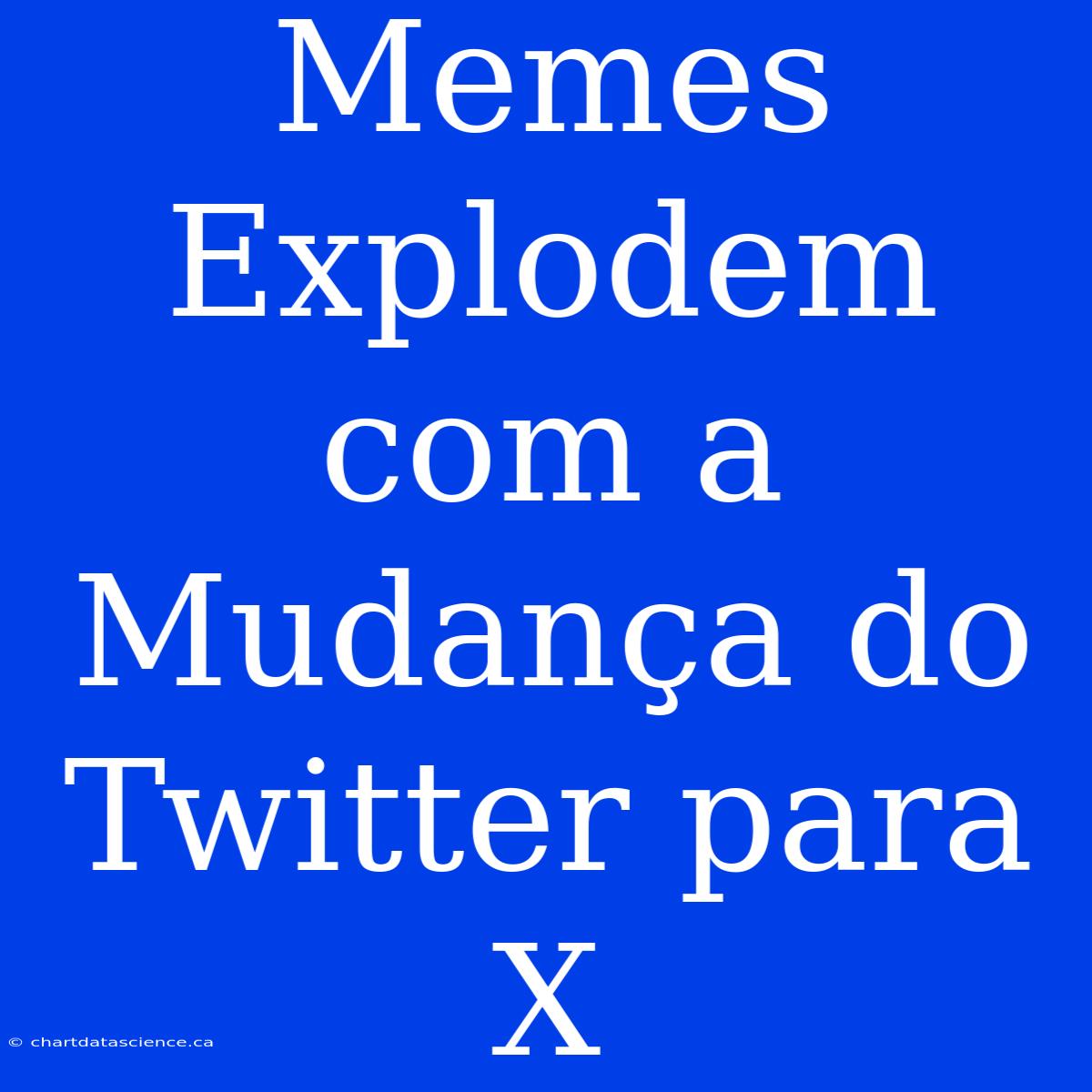 Memes Explodem Com A Mudança Do Twitter Para X