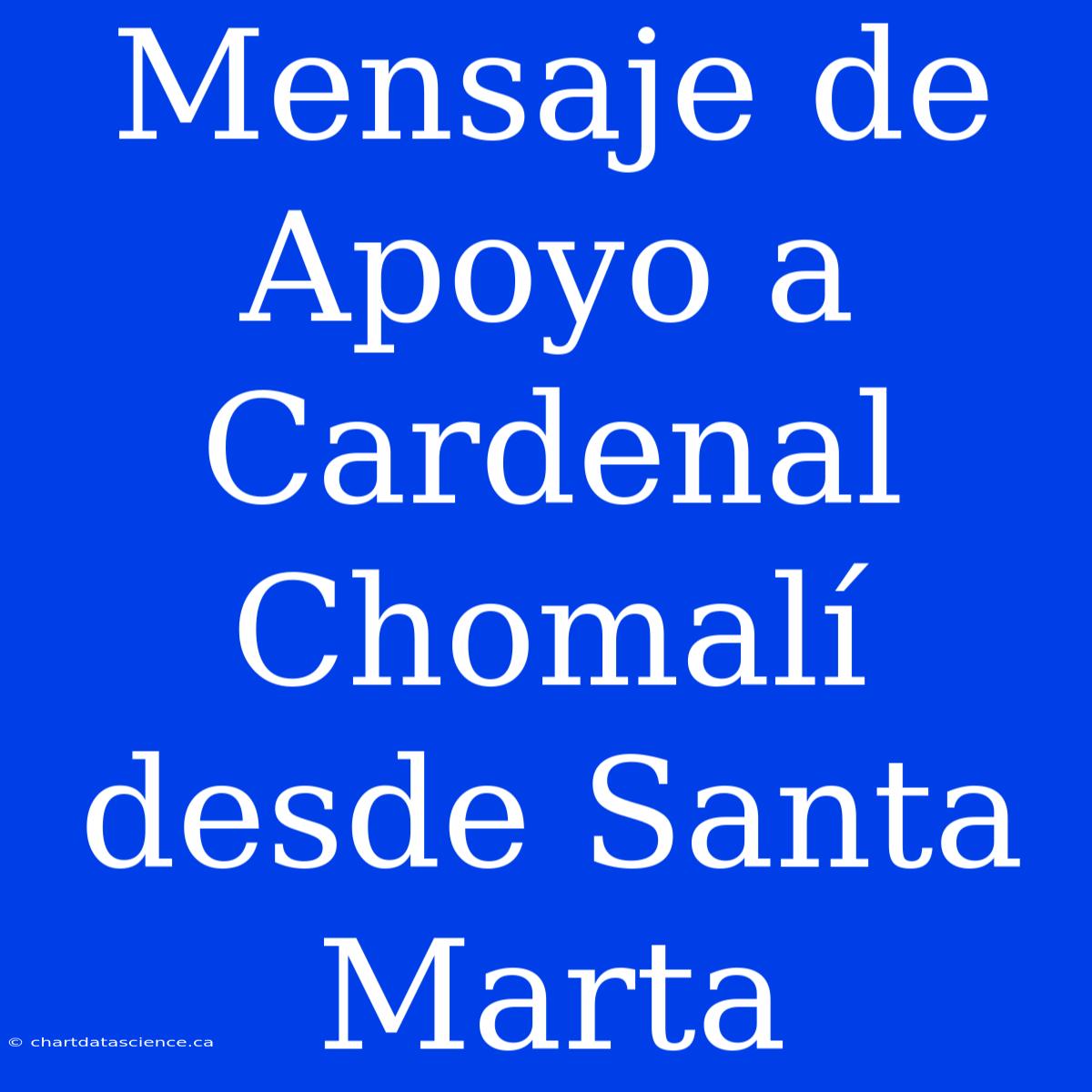 Mensaje De Apoyo A Cardenal Chomalí Desde Santa Marta