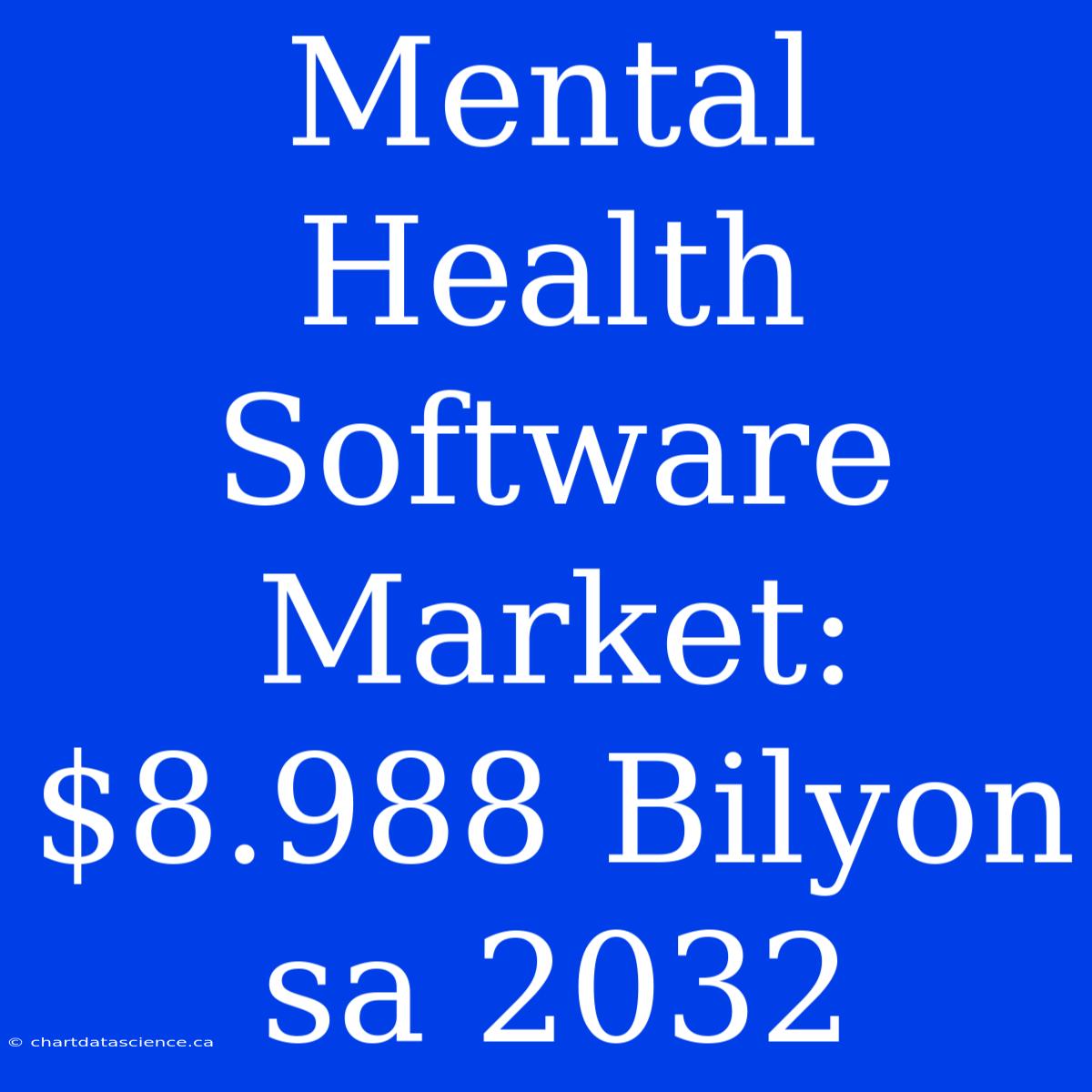 Mental Health Software Market: $8.988 Bilyon Sa 2032