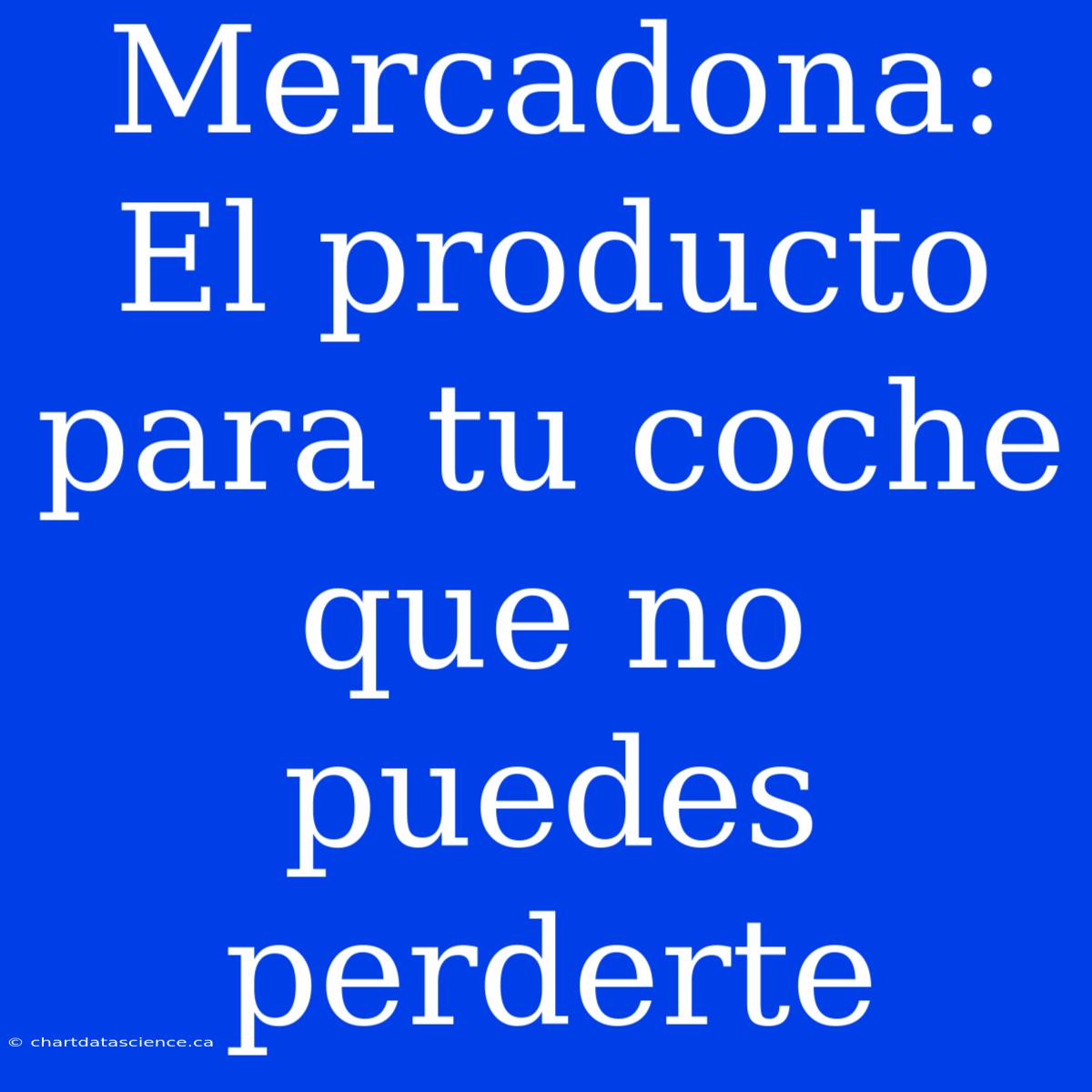 Mercadona: El Producto Para Tu Coche Que No Puedes Perderte