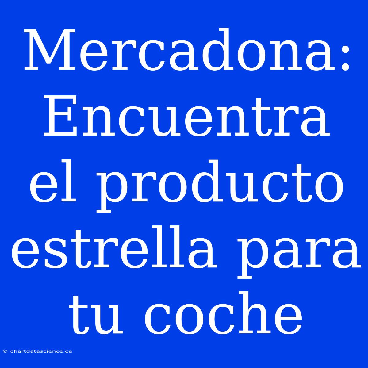 Mercadona: Encuentra El Producto Estrella Para Tu Coche