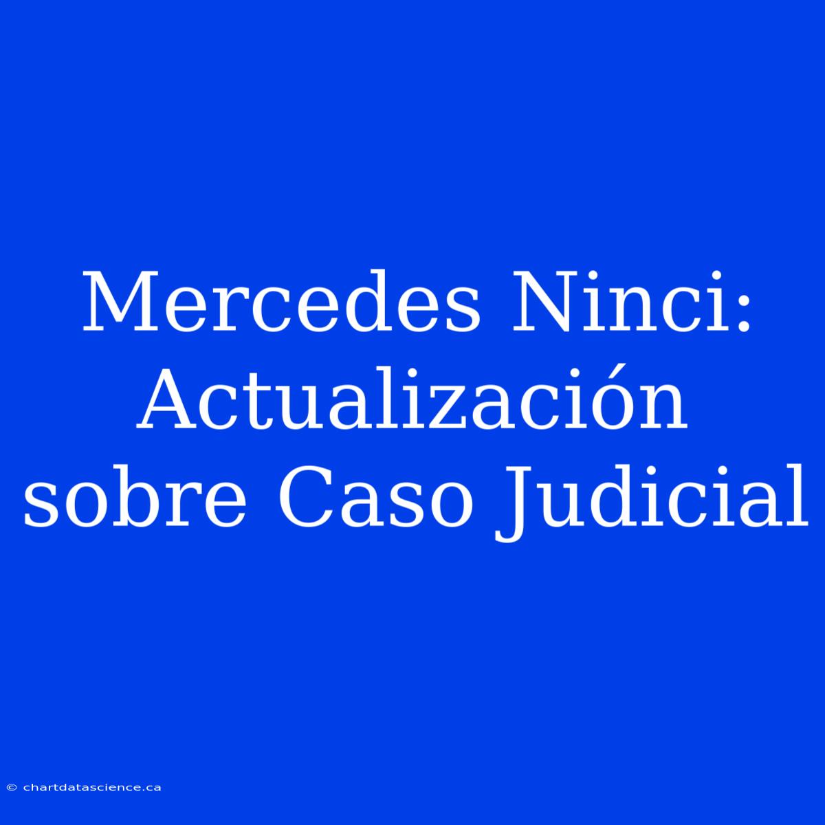 Mercedes Ninci: Actualización Sobre Caso Judicial