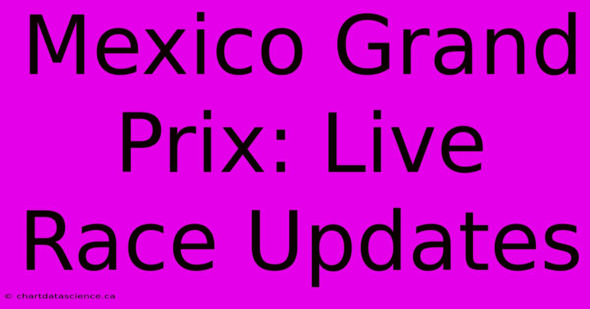 Mexico Grand Prix: Live Race Updates