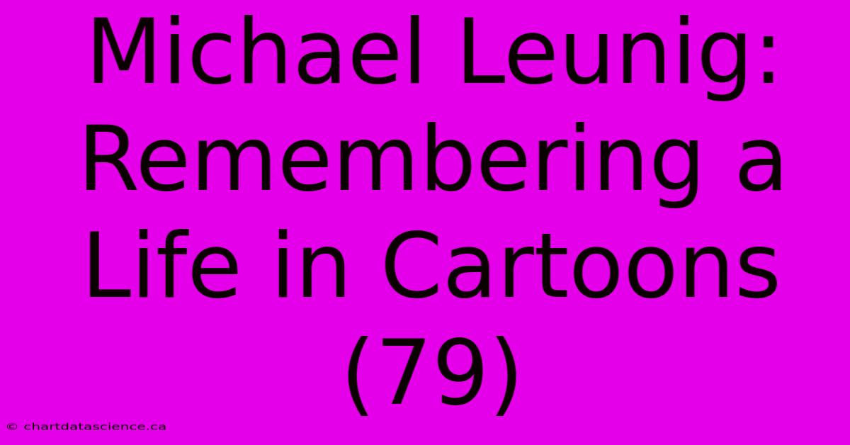 Michael Leunig: Remembering A Life In Cartoons (79)