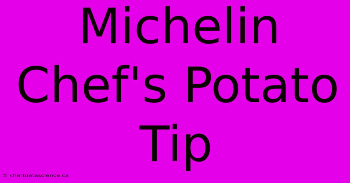 Michelin Chef's Potato Tip