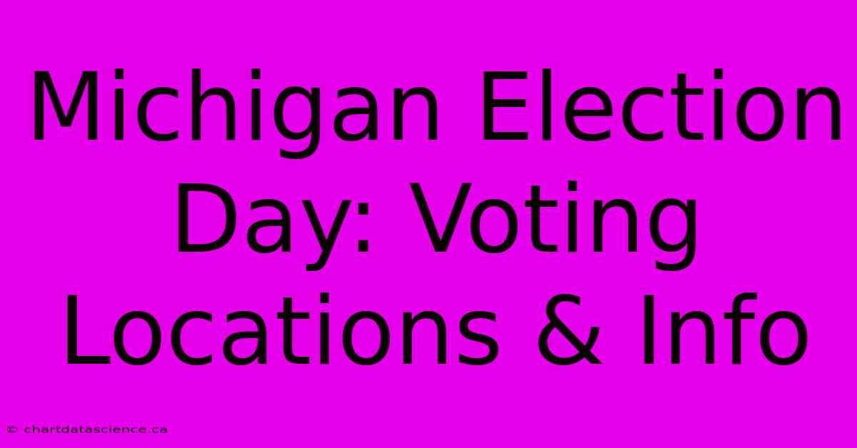 Michigan Election Day: Voting Locations & Info