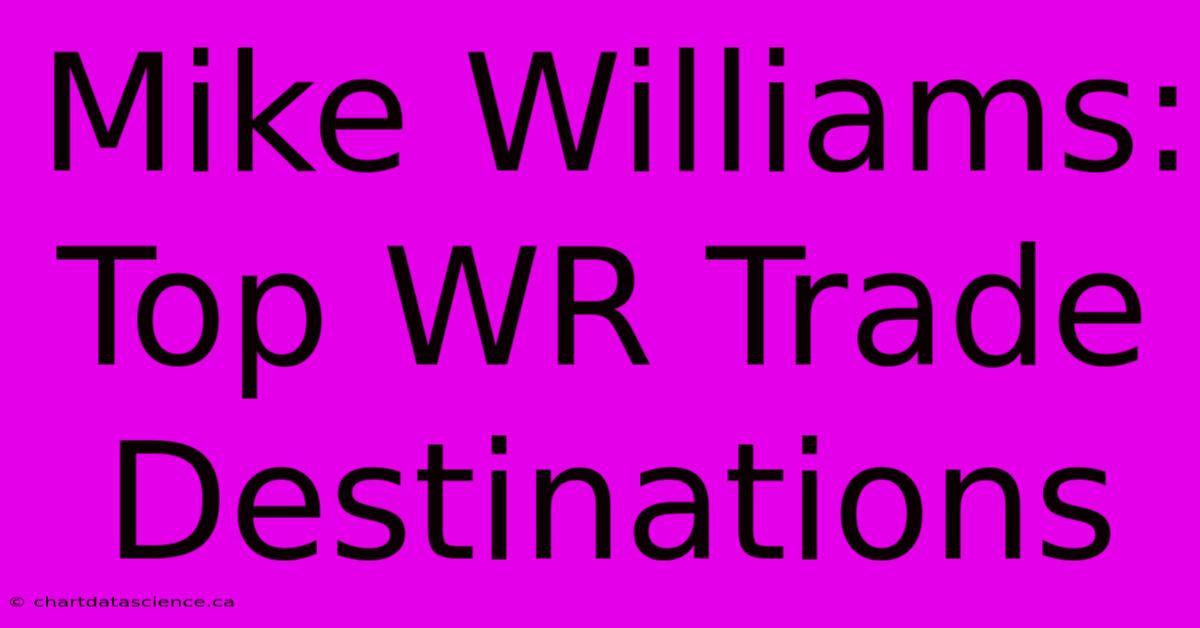 Mike Williams: Top WR Trade Destinations 