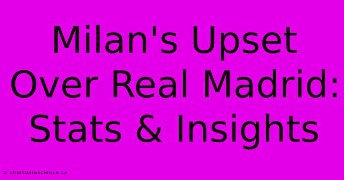 Milan's Upset Over Real Madrid: Stats & Insights