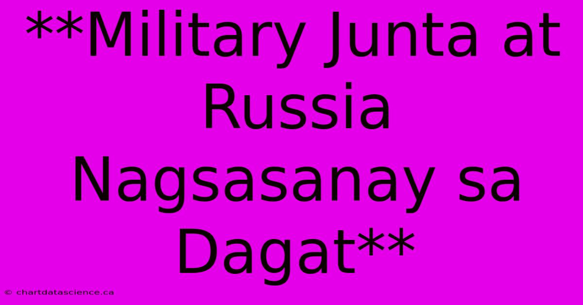 **Military Junta At Russia Nagsasanay Sa Dagat**