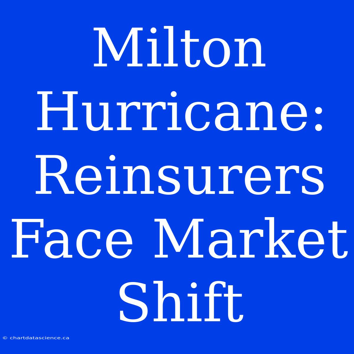 Milton Hurricane: Reinsurers Face Market Shift