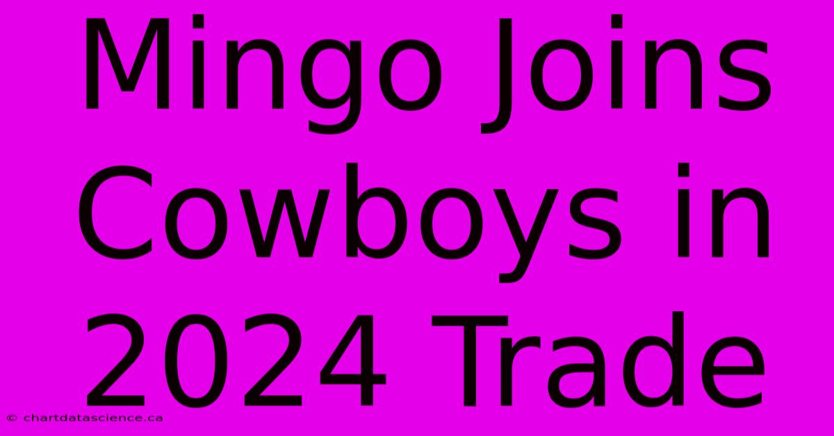 Mingo Joins Cowboys In 2024 Trade