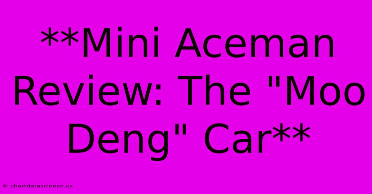 **Mini Aceman Review: The 