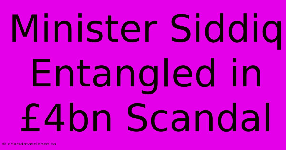 Minister Siddiq Entangled In £4bn Scandal