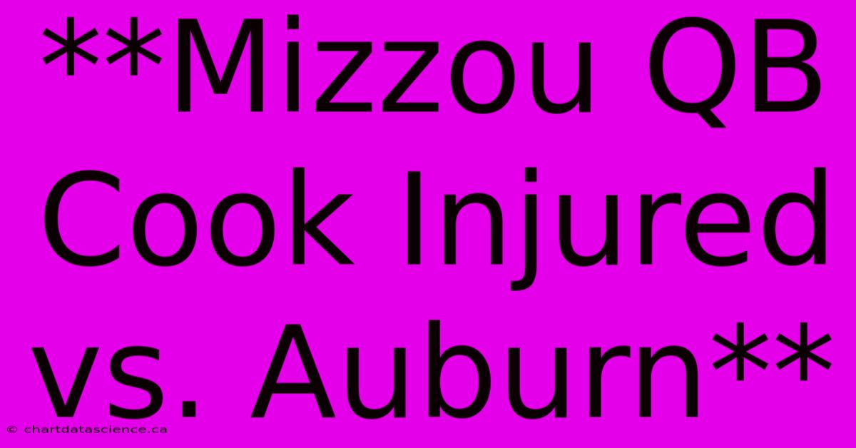 **Mizzou QB Cook Injured Vs. Auburn**