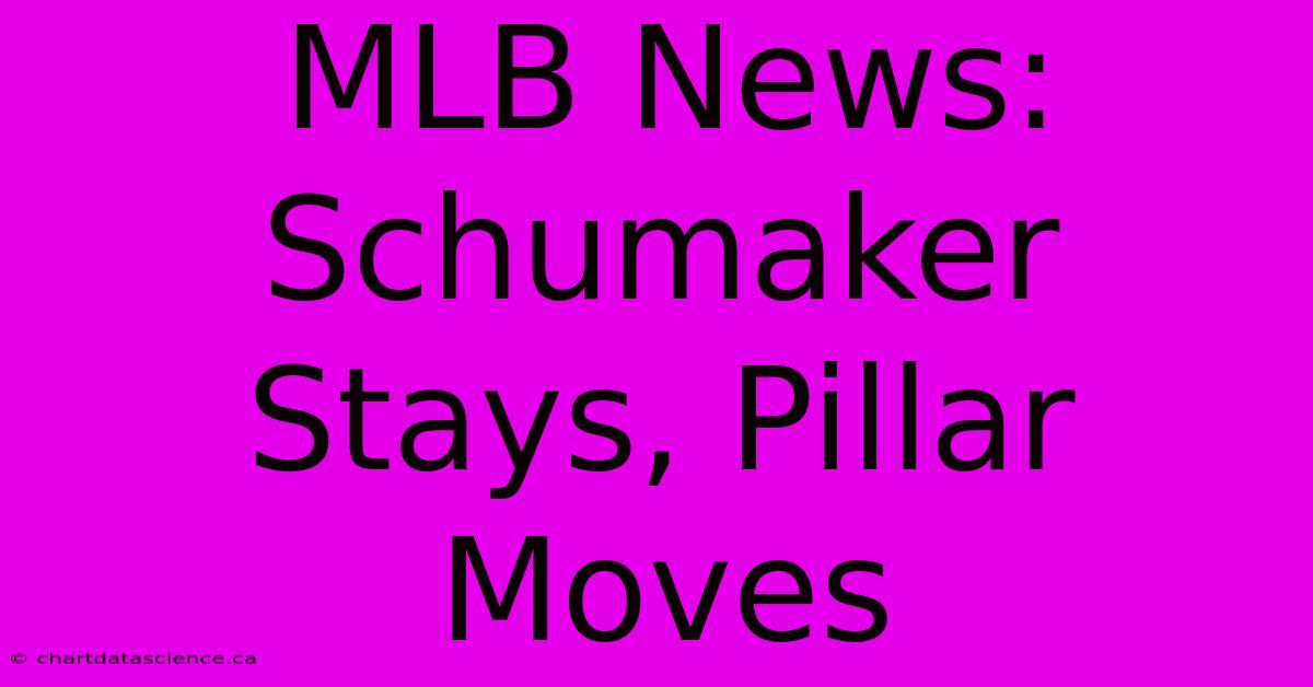 MLB News: Schumaker Stays, Pillar Moves