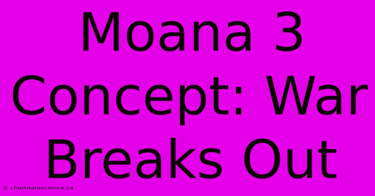 Moana 3 Concept: War Breaks Out