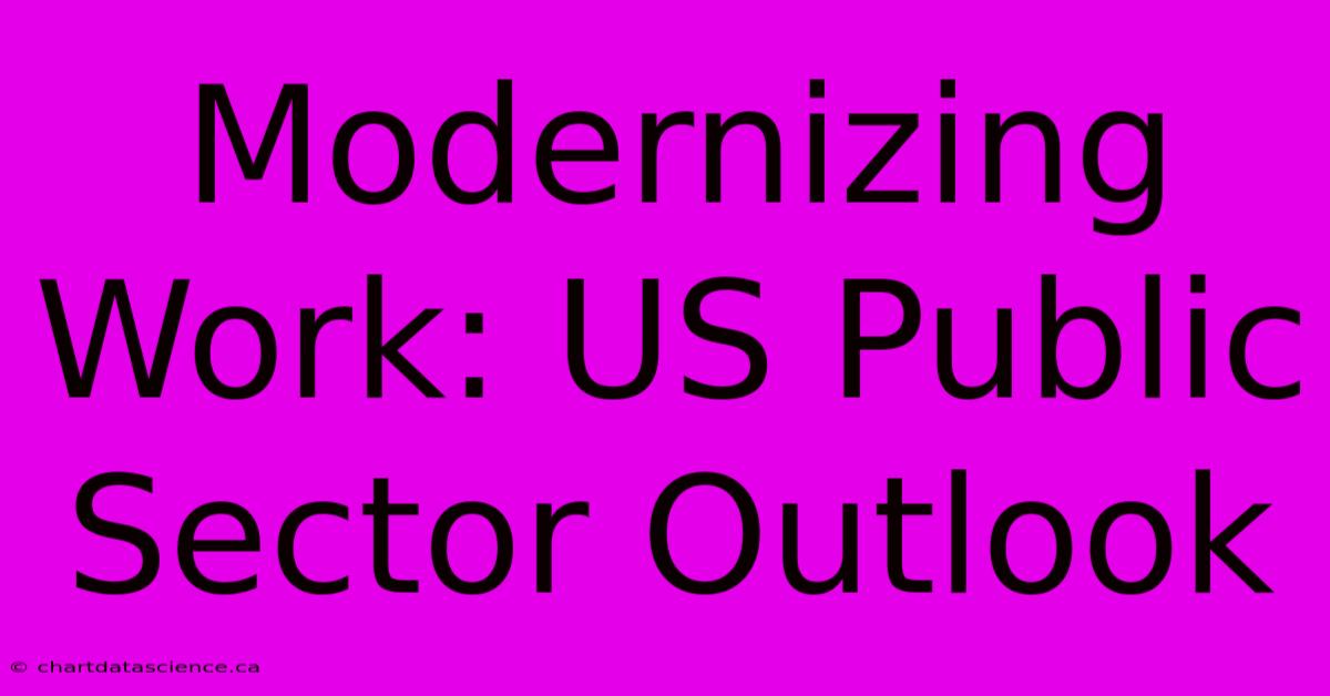 Modernizing Work: US Public Sector Outlook