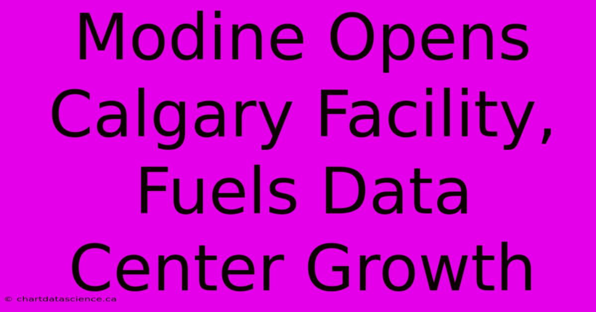 Modine Opens Calgary Facility, Fuels Data Center Growth