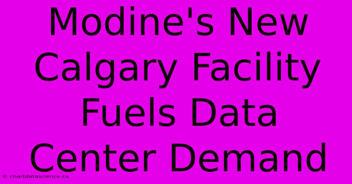 Modine's New Calgary Facility Fuels Data Center Demand