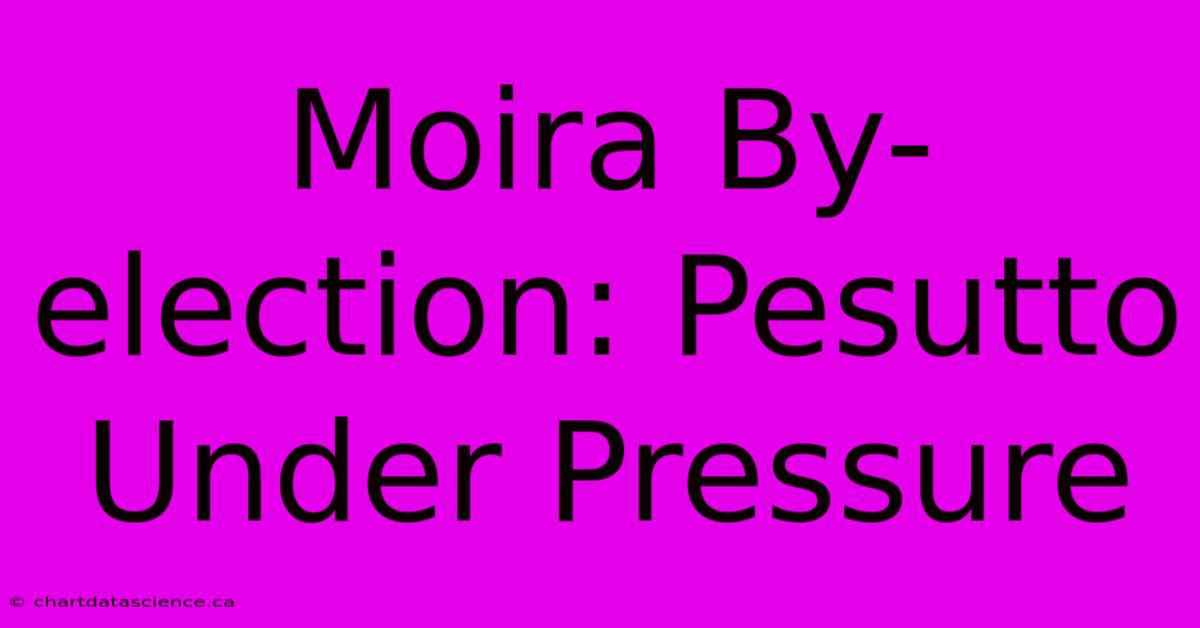 Moira By-election: Pesutto Under Pressure