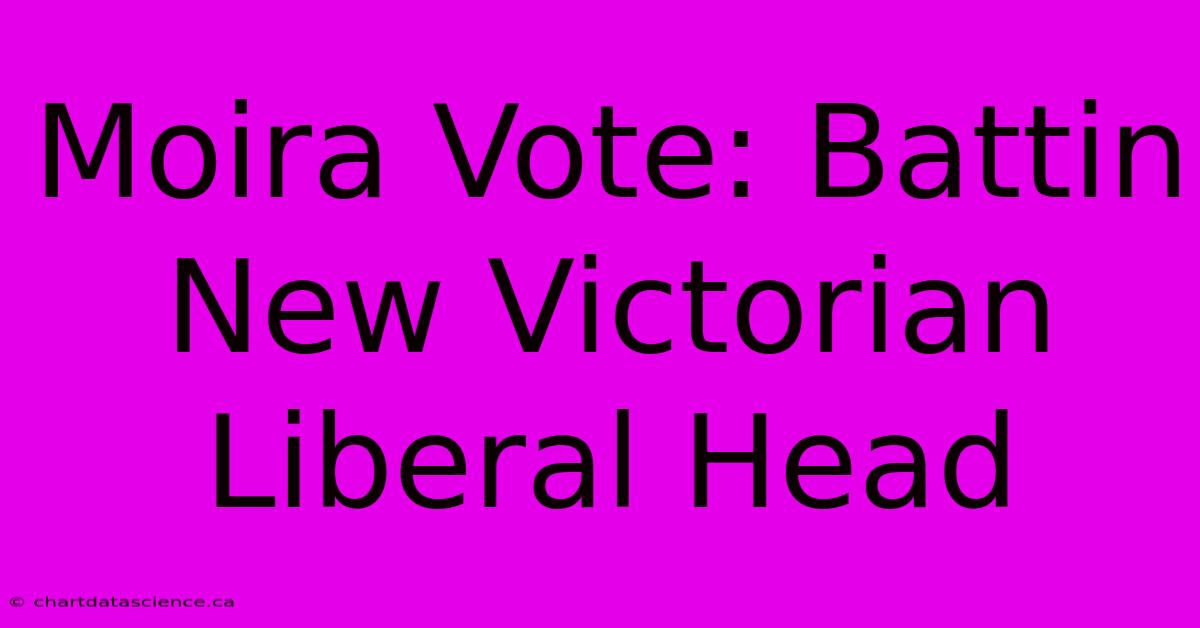 Moira Vote: Battin New Victorian Liberal Head