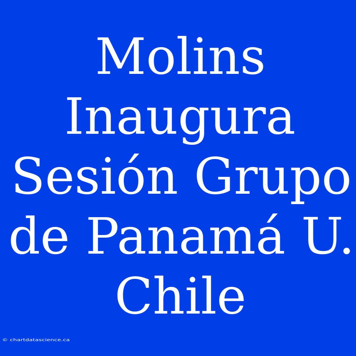 Molins Inaugura Sesión Grupo De Panamá U. Chile