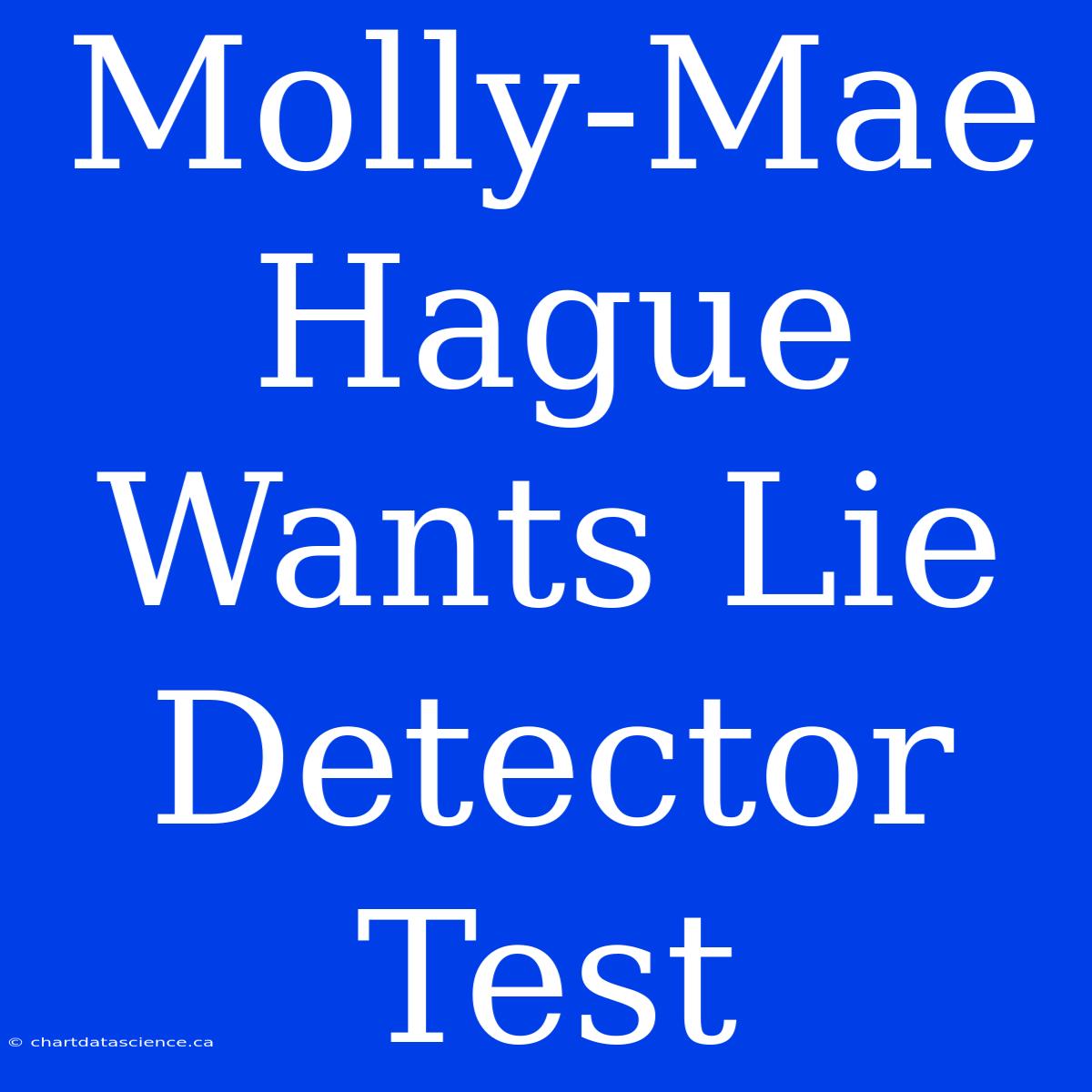 Molly-Mae Hague Wants Lie Detector Test