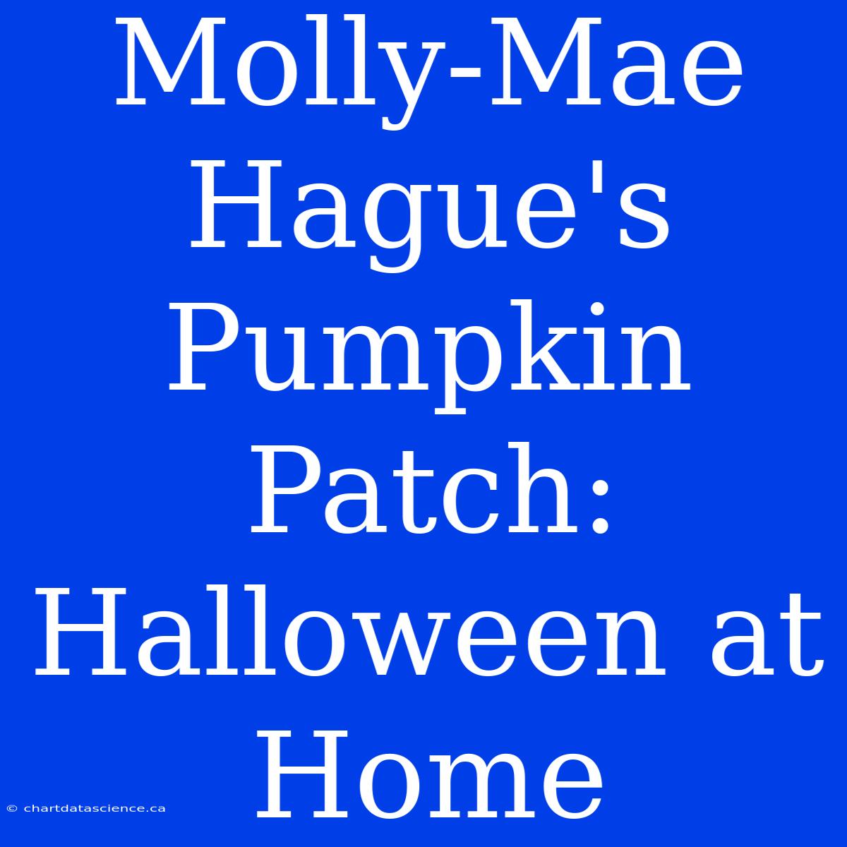 Molly-Mae Hague's Pumpkin Patch: Halloween At Home