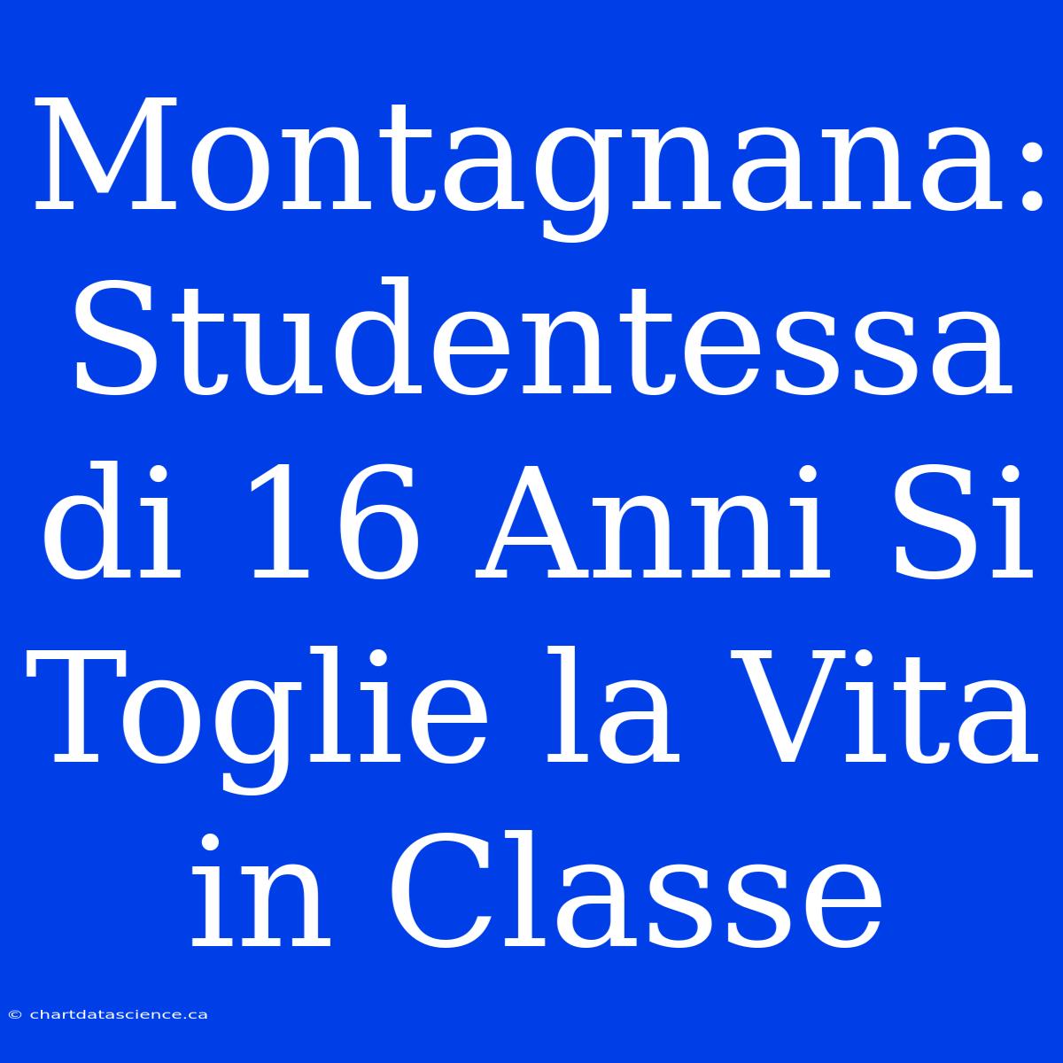 Montagnana: Studentessa Di 16 Anni Si Toglie La Vita In Classe