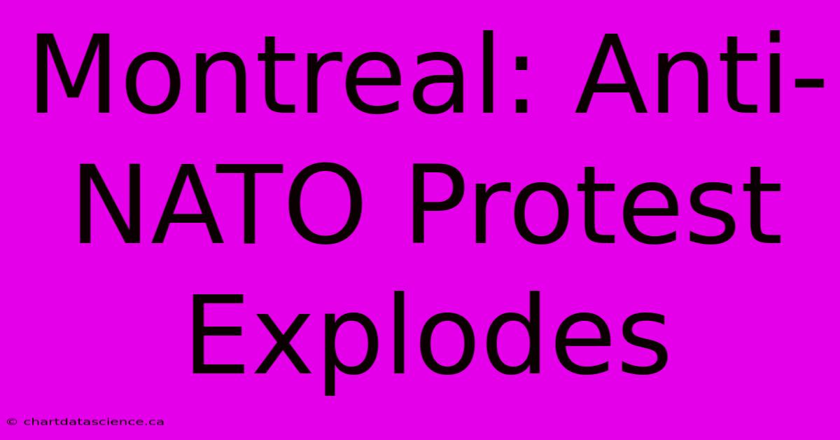 Montreal: Anti-NATO Protest Explodes