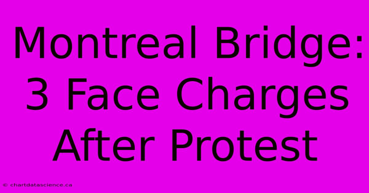 Montreal Bridge: 3 Face Charges After Protest 