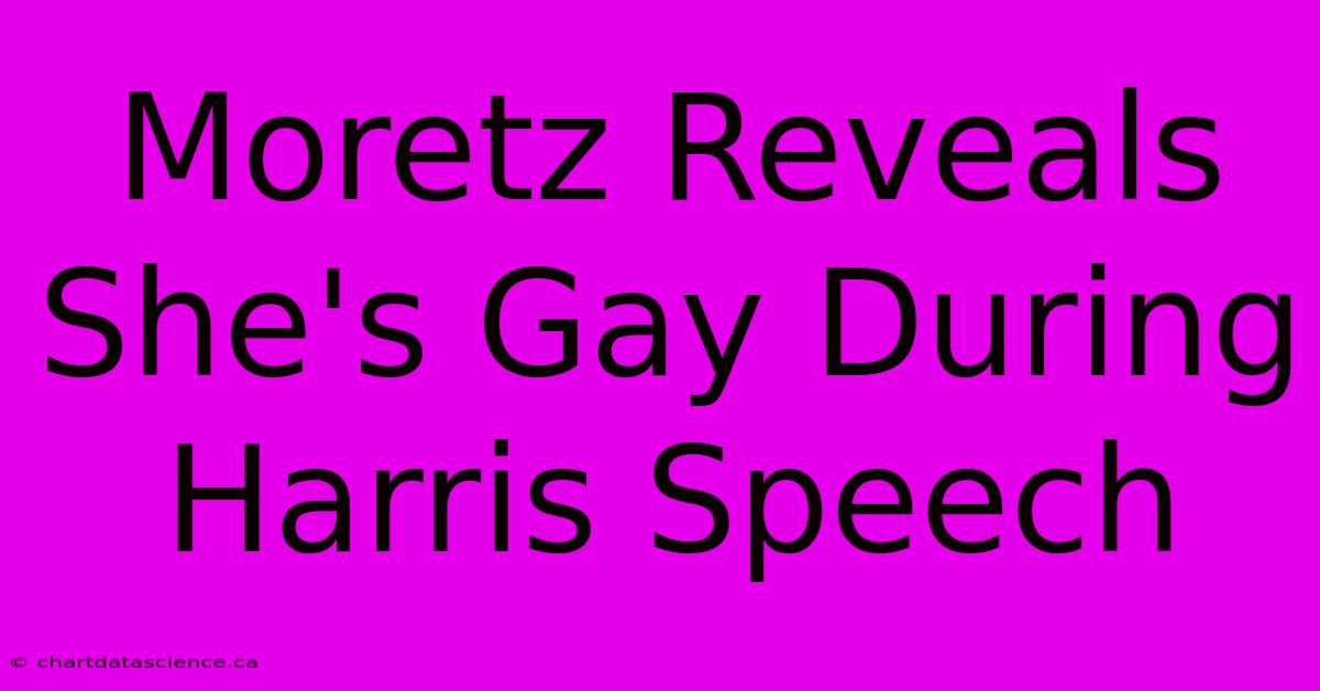 Moretz Reveals She's Gay During Harris Speech