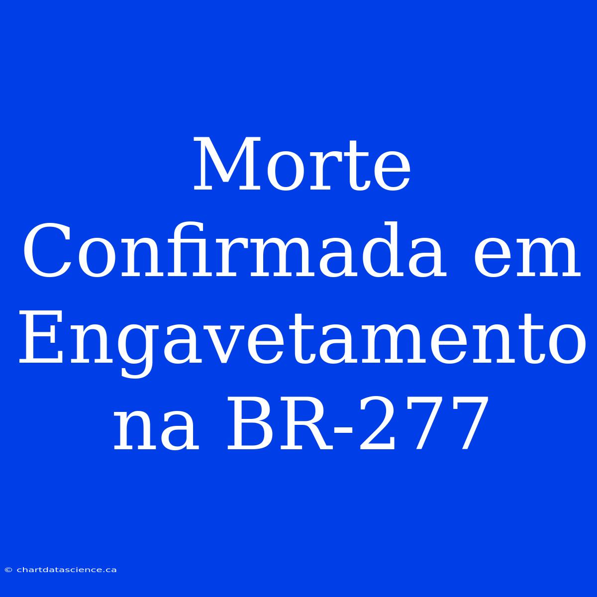 Morte Confirmada Em Engavetamento Na BR-277