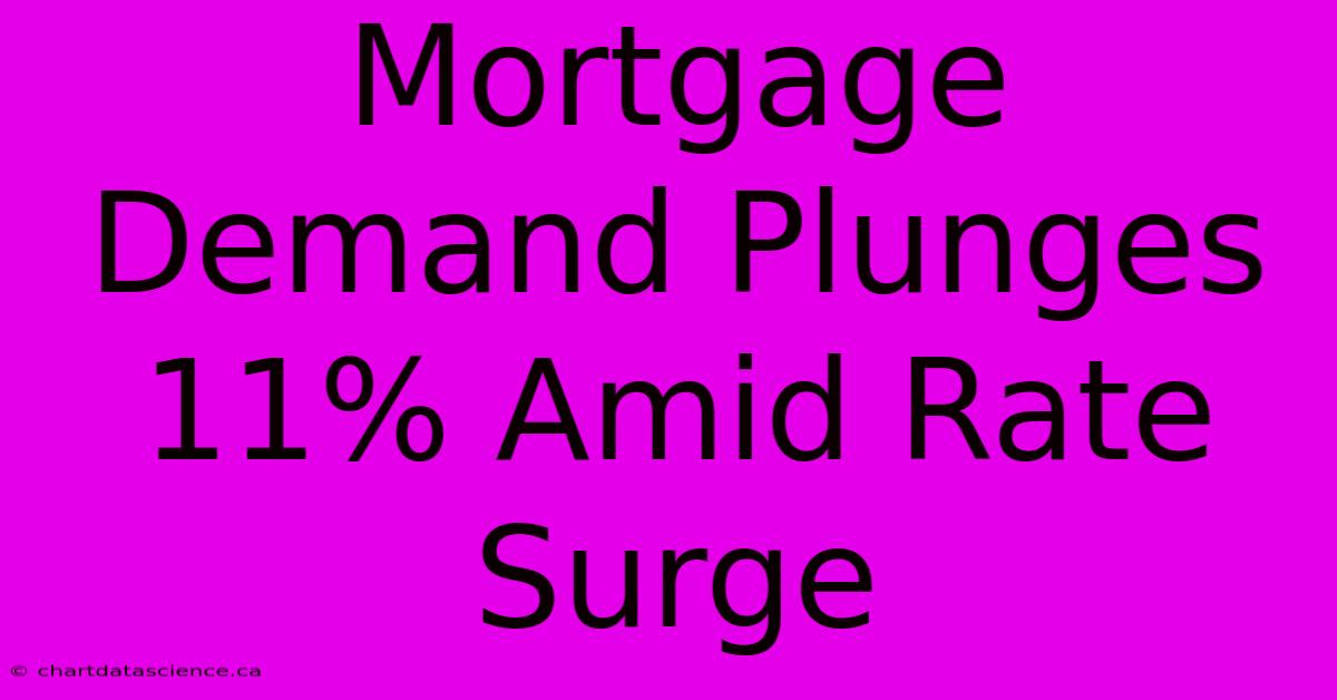 Mortgage Demand Plunges 11% Amid Rate Surge