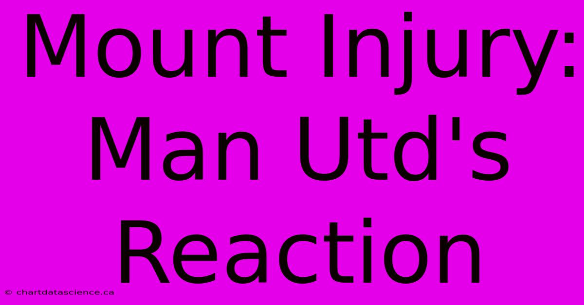 Mount Injury: Man Utd's Reaction