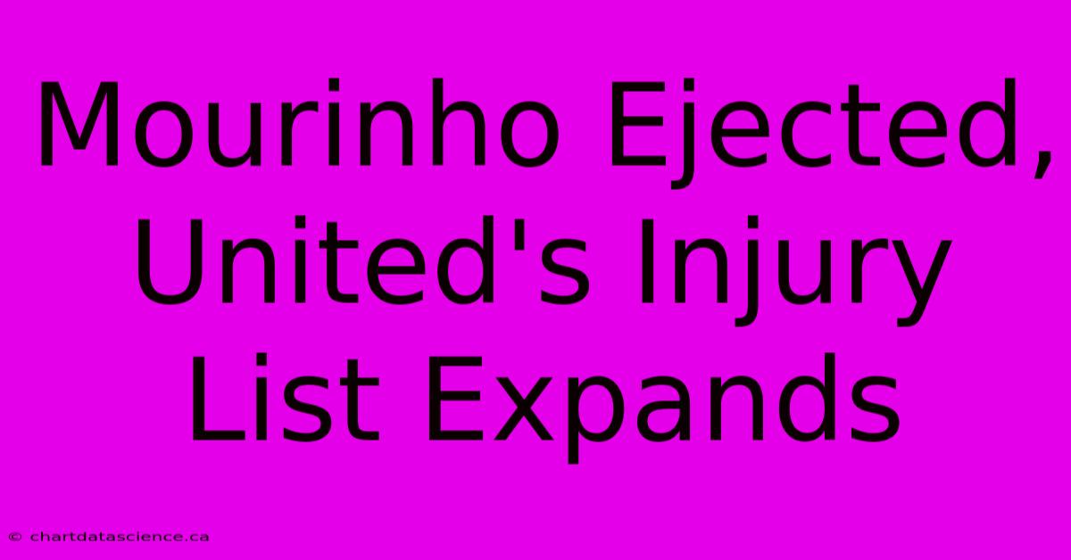 Mourinho Ejected, United's Injury List Expands