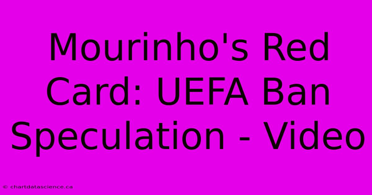 Mourinho's Red Card: UEFA Ban Speculation - Video