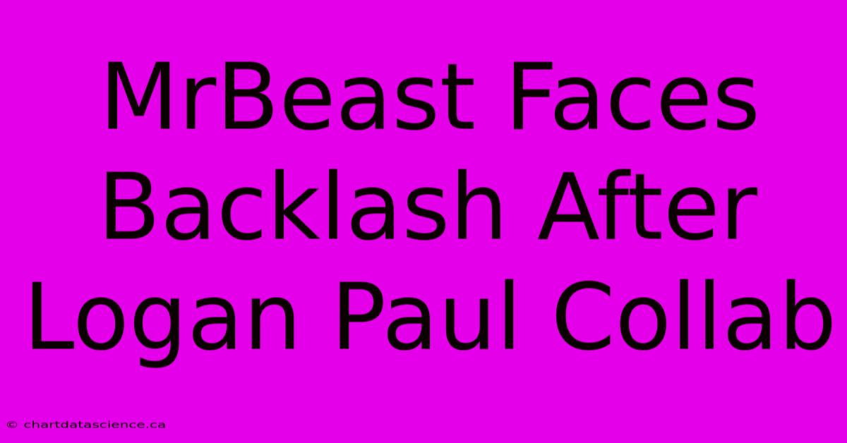 MrBeast Faces Backlash After Logan Paul Collab