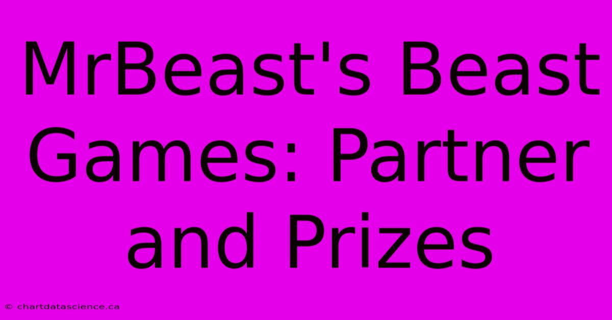 MrBeast's Beast Games: Partner And Prizes