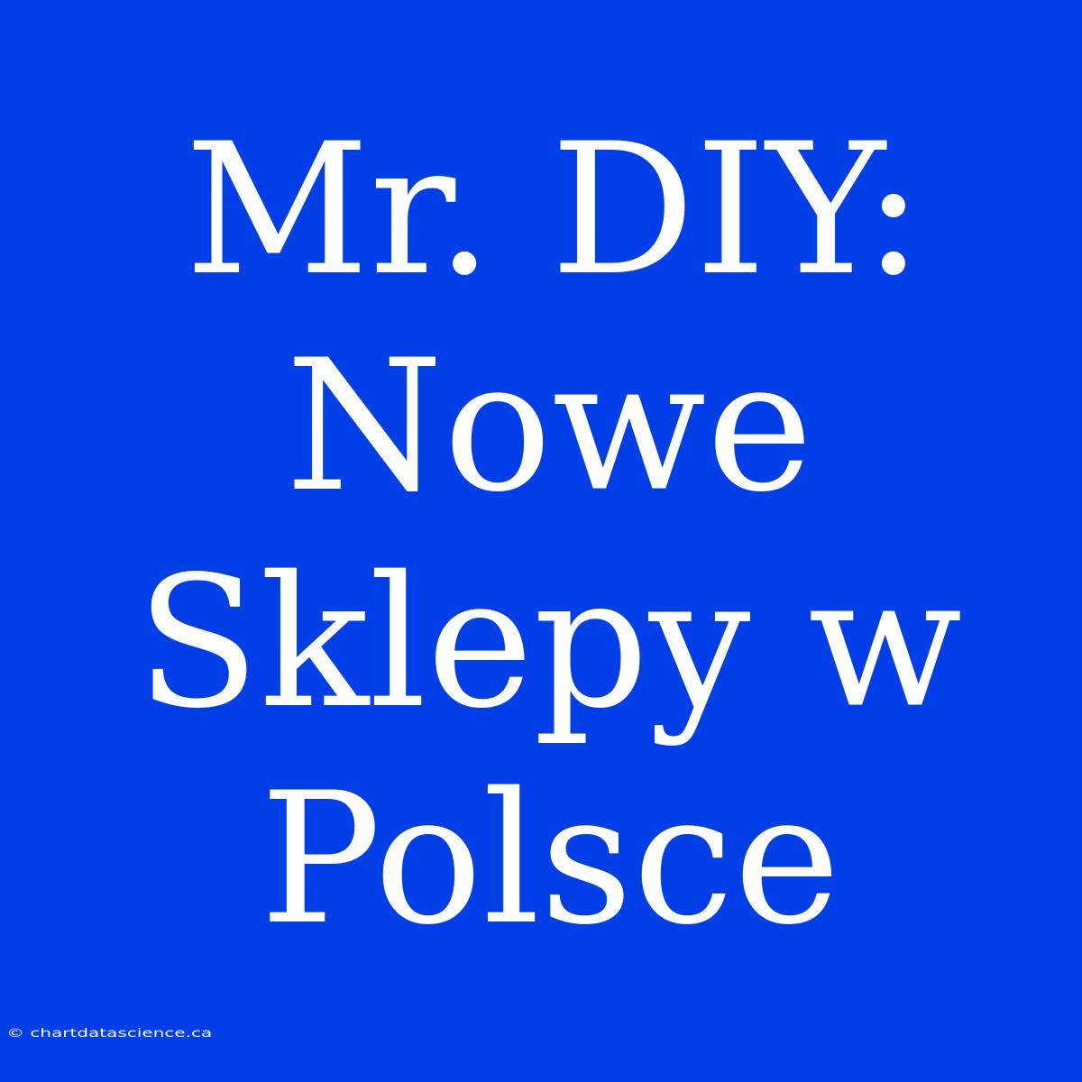 Mr. DIY: Nowe Sklepy W Polsce