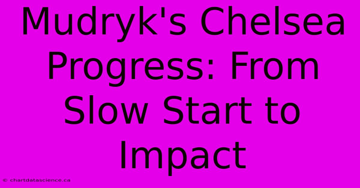 Mudryk's Chelsea Progress: From Slow Start To Impact