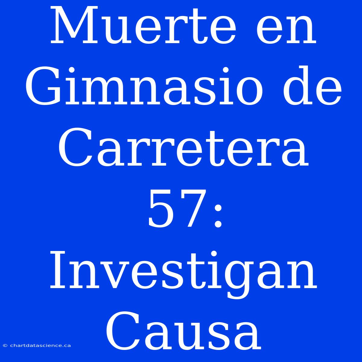 Muerte En Gimnasio De Carretera 57: Investigan Causa